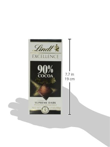 Lindt EXCELLENCE 90% Cocoa Dark Chocolate Bar, Dark Chocolate Candy, 3.5 Ounce thumbnail 9