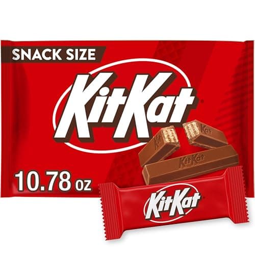 Kit Kat Milk Chocolate Wafer Snack Size, Candy Bag, 10.78 Oz image 1