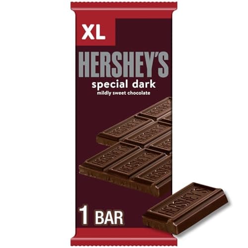 HERSHEY'S SPECIAL DARK Mildly Sweet Chocolate XL, Candy Bar, 4.25 oz (16 Pieces)