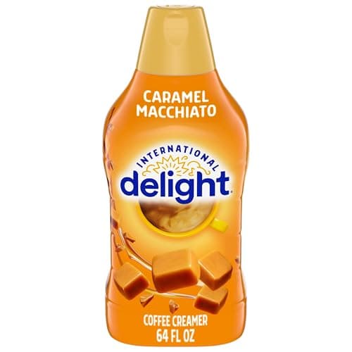 International Delight Coffee Creamer, Caramel Macchiato, Refrigerated Flavored Creamer, 64 FL OZ Bottle