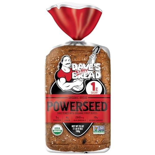 Dave's Killer Bread Powerseed, Seeded Organic Bread, 1g Sugar per Slice, 25 oz Loaf image 1