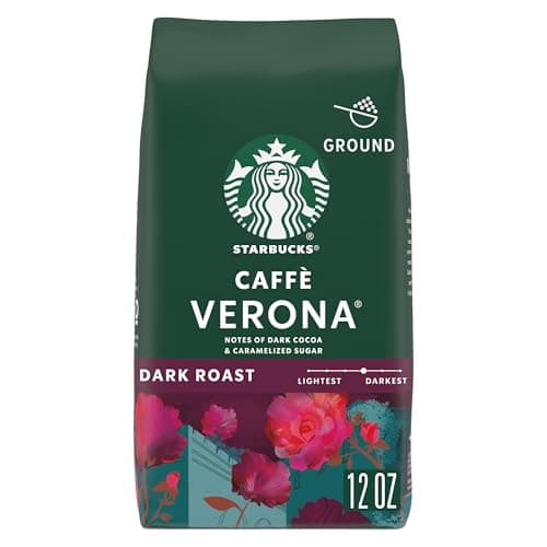 Starbucks Ground Coffee, Dark Roast Hot or Iced Coffee, Caffè Verona, 12 oz