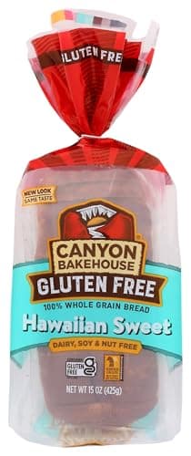 Canyon Bakehouse Hawaiian Sweet Gluten Free Bread, Whole Grain Sandwich Bread, Fresh, 15 oz Loaf image 1