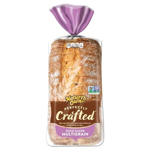 Nature's Own Perfectly Crafted Multigrain Bread, Thick Sliced Non-GMO Sandwich Bread, 22 oz Loaf image 1