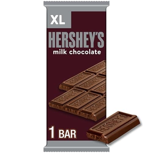 HERSHEY'S Milk Chocolate XL, Candy Bar, 4.4 oz (16 Pieces) image 1
