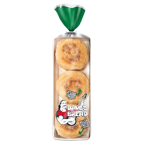 Dave's Killer Bread Rockin' Grains English Muffins, Organic Whole Grain English Muffins, 6 Count image 1