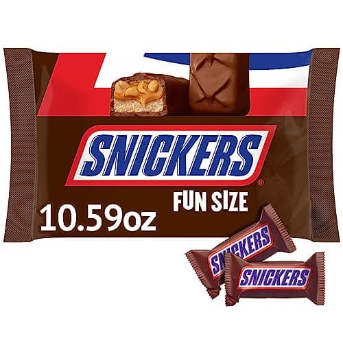 SNICKERS Original Chocolate Candy Bars, Fun Size, 10.59oz Bag image 1