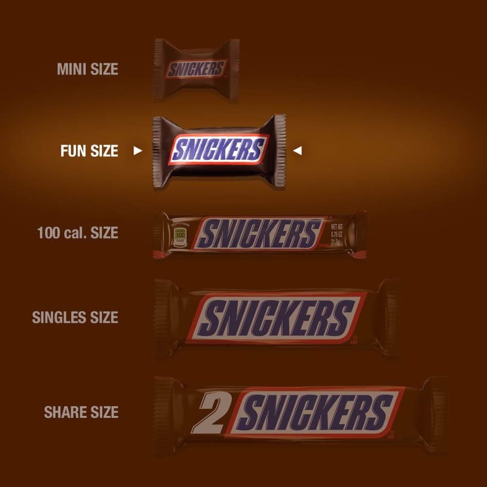 SNICKERS Original Chocolate Candy Bars, Fun Size, 10.59oz Bag thumbnail 6