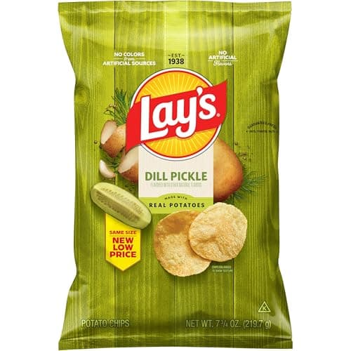 Lay's Potato Chips Dill Pickle Flavor, 7.75 Oz image 1