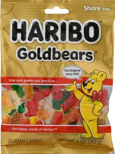 HARIBO Gummi Candy, Original Goldbears, 5 oz. Bag thumbnail 4