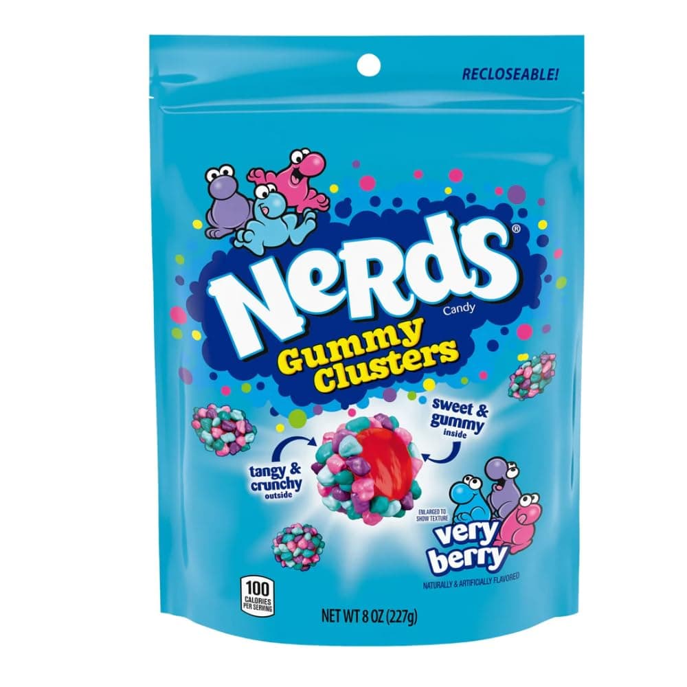 NERDS Gummy Clusters Candy, Very Berry, Crunchy and Gummy, 8 oz (Pack of 2) thumbnail 6