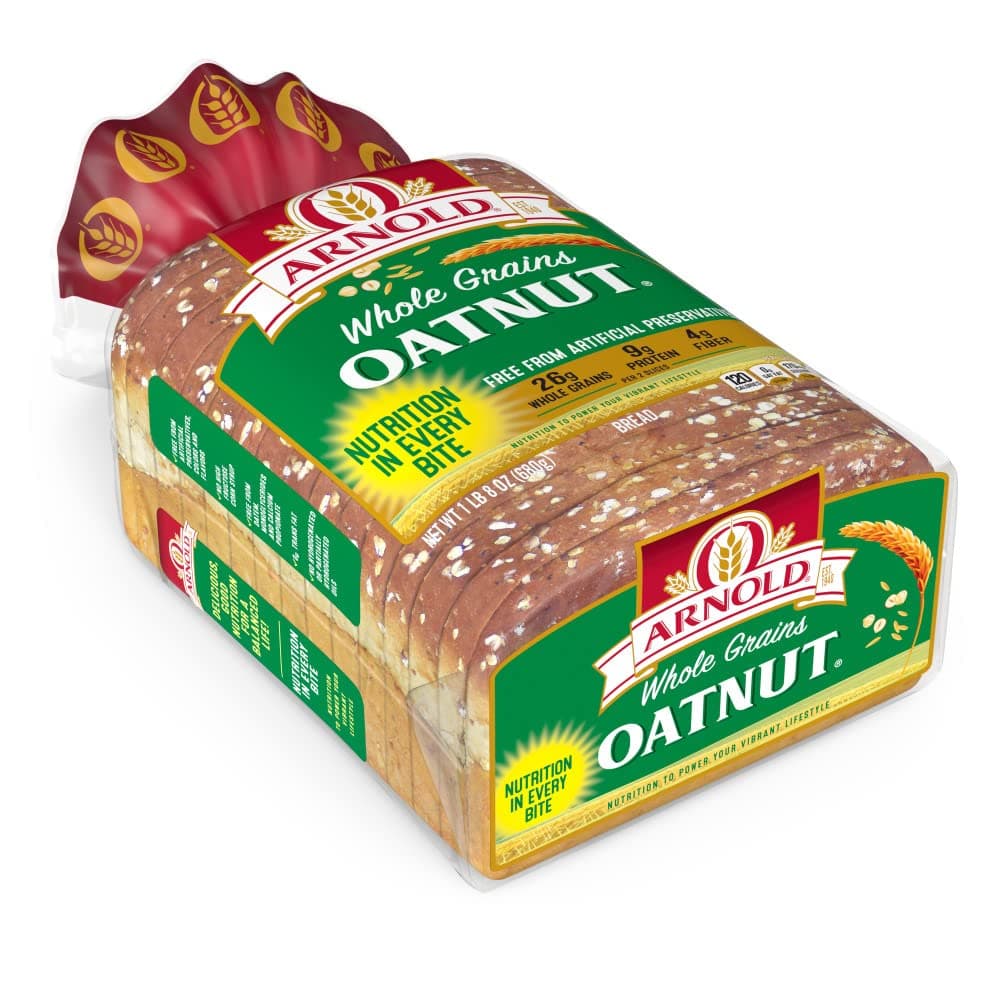 Arnold Whole Grains Oatnut Bread, Bread Free From Artificial Colors, Flavors and Preservatives, 24 oz Loaf thumbnail 12