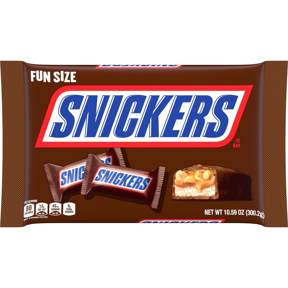 SNICKERS Original Chocolate Candy Bars, Fun Size, 10.59oz Bag thumbnail 5