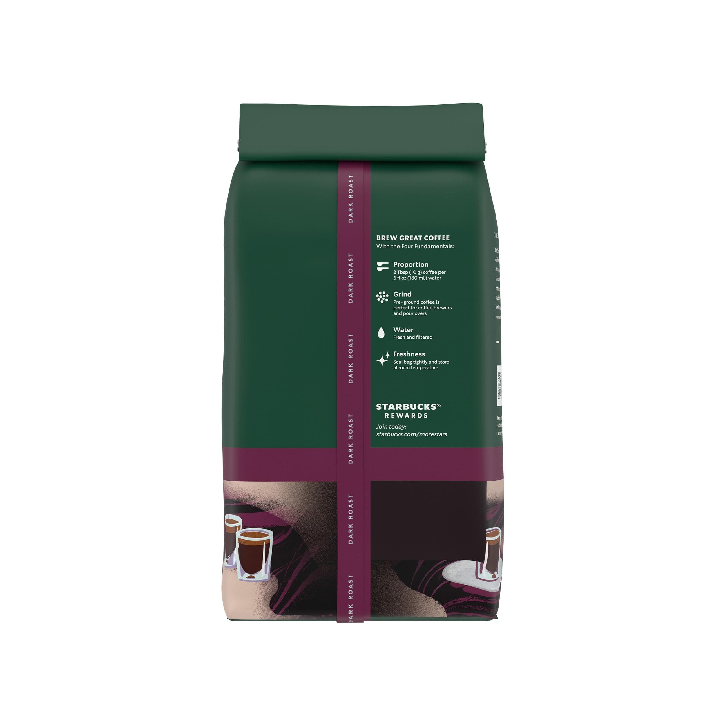 Starbucks Ground Coffee, Dark Roast Hot or Iced Coffee, Espresso Roast, 12 oz thumbnail 9