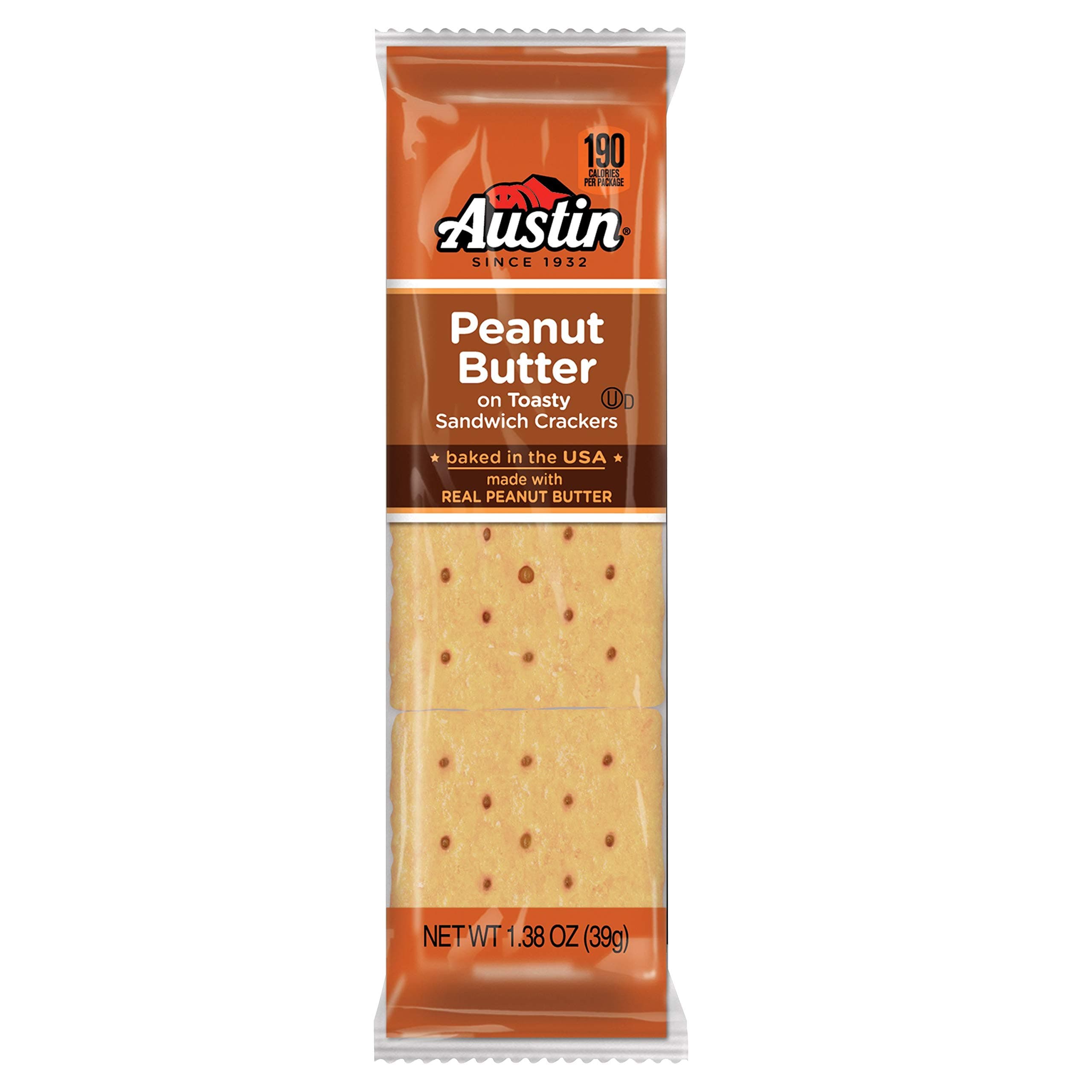 Austin, Toasty Round Crackers With Peanut Butter, 8 Count, 11.4oz Tray (Pack of 4) thumbnail 5