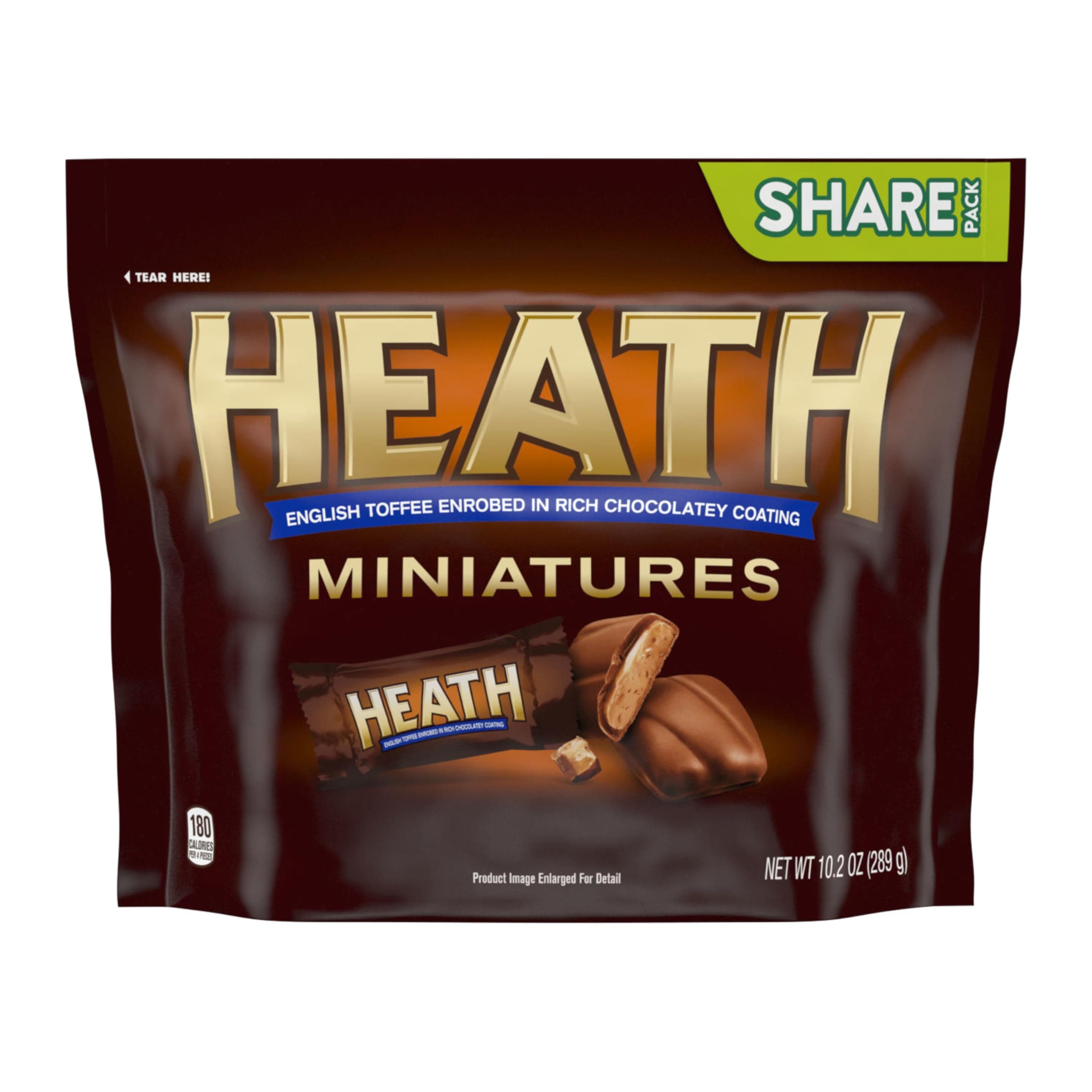 HEATH Miniatures Chocolatey English Toffee Candy Share Pack, 10.2 oz thumbnail 3