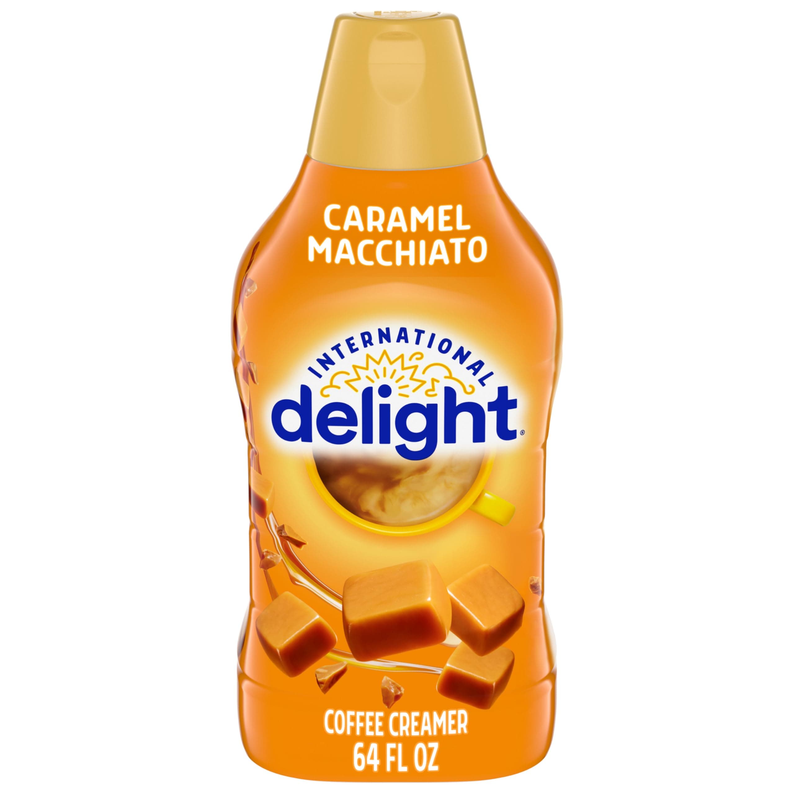 International Delight Coffee Creamer, Caramel Macchiato, Refrigerated Flavored Creamer, 64 FL OZ Bottle thumbnail 2