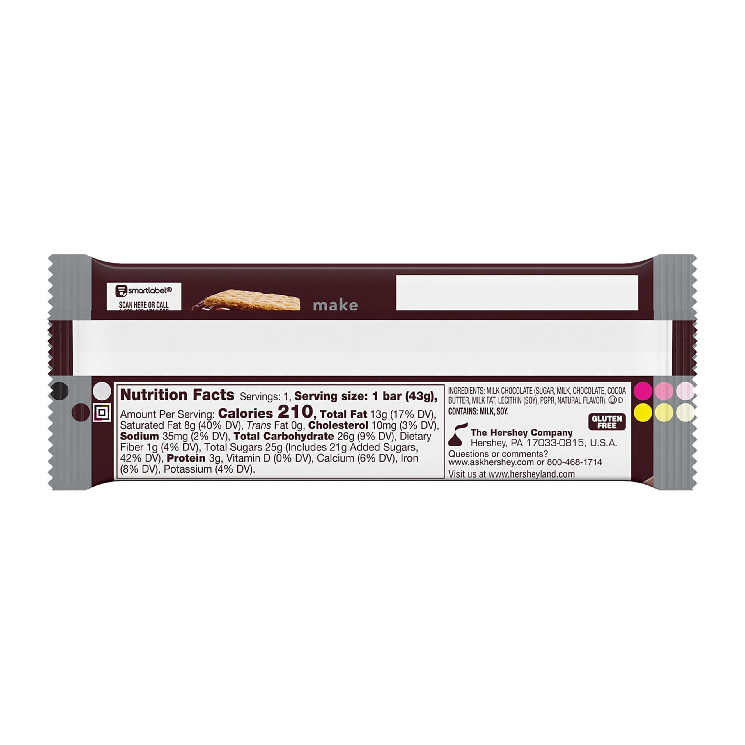 HERSHEY'S Milk Chocolate Candy Bar, 1.55 oz thumbnail 3