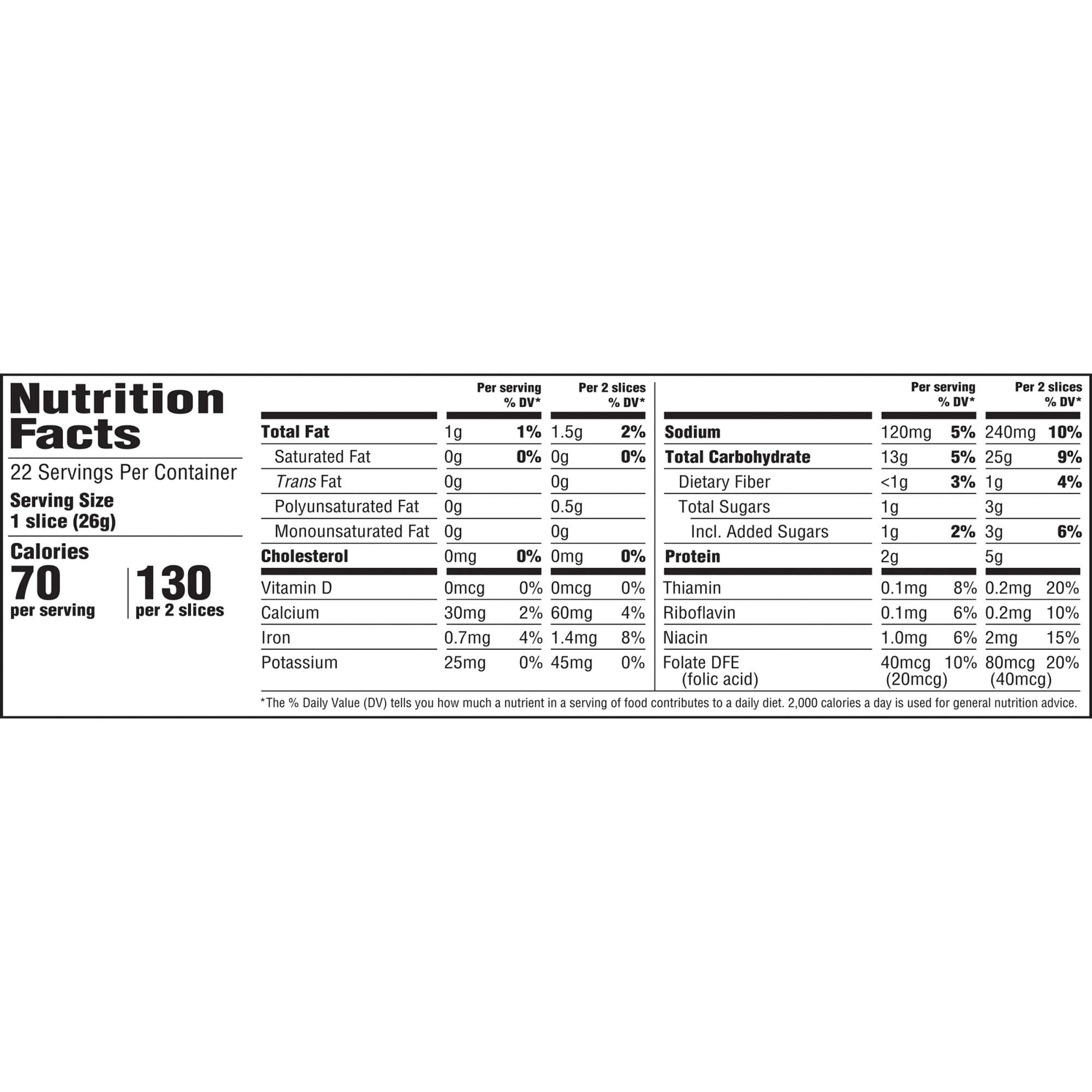 Sara Lee Honey Wheat Sandwich Bread, 20 Oz Loaf of Honey Wheat Bread With No Artificial Colors or Flavors thumbnail 13