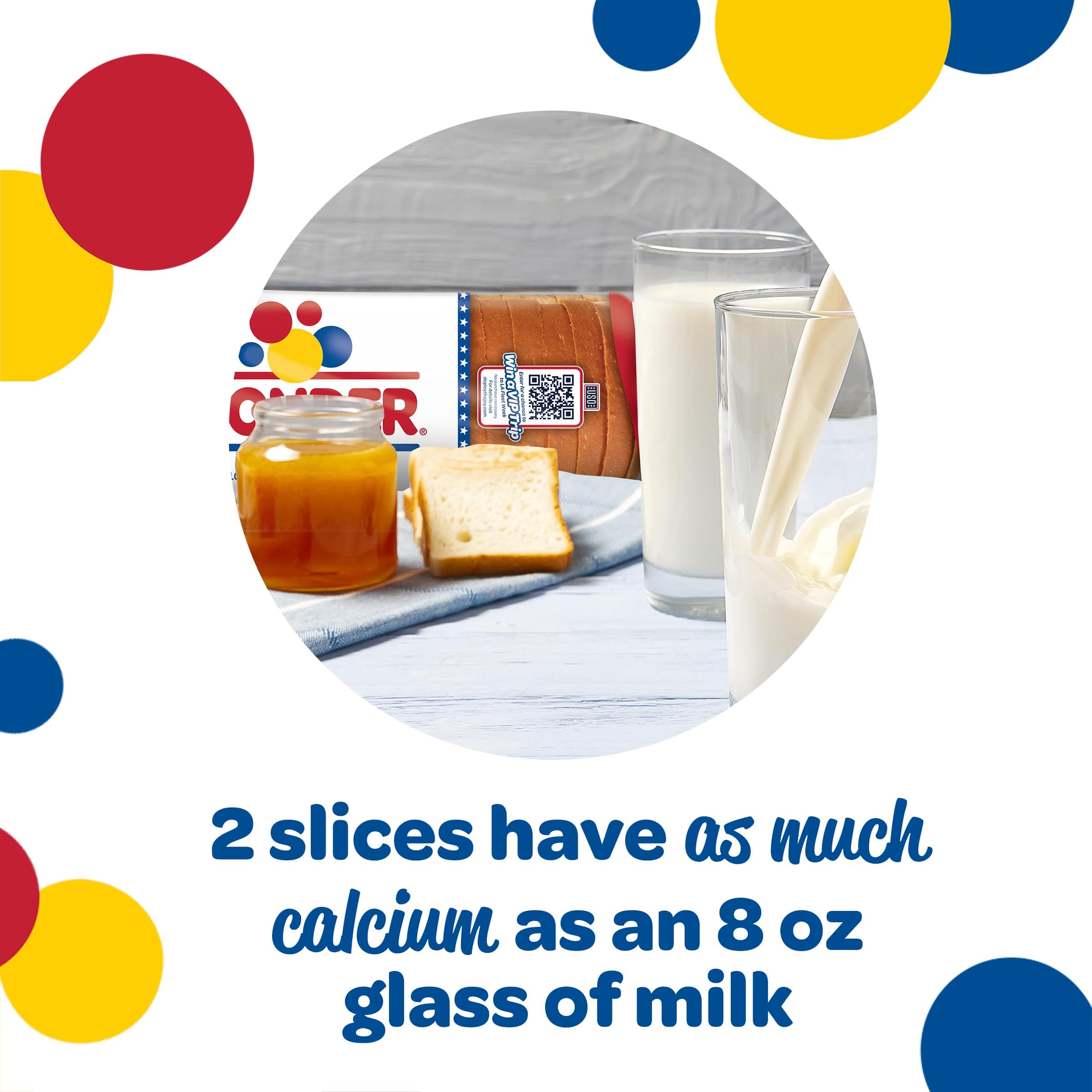 Wonder Bread Classic White Sandwich Bread, Sliced White Bread, 20 Oz Loaf thumbnail 7