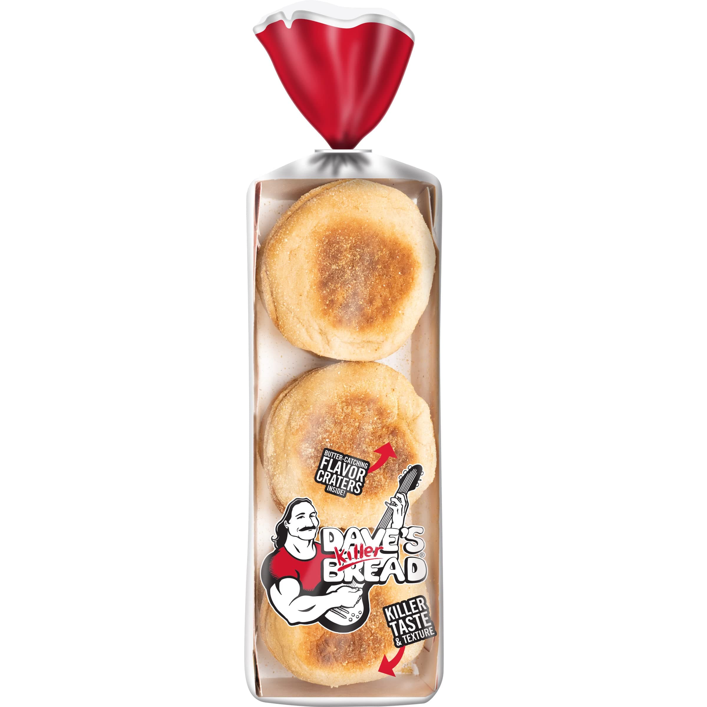 Dave's Killer Bread Killer Classic English Muffins, Organic English Muffins, 6 Count thumbnail 2