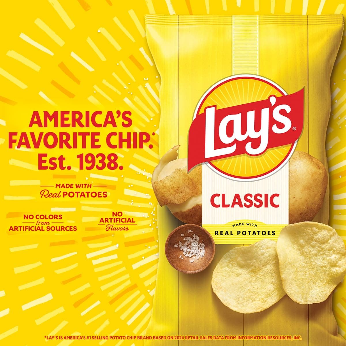 Lay's Potato Chips, Honey Barbecue Flavored Snacks, 7.75oz Bag thumbnail 6