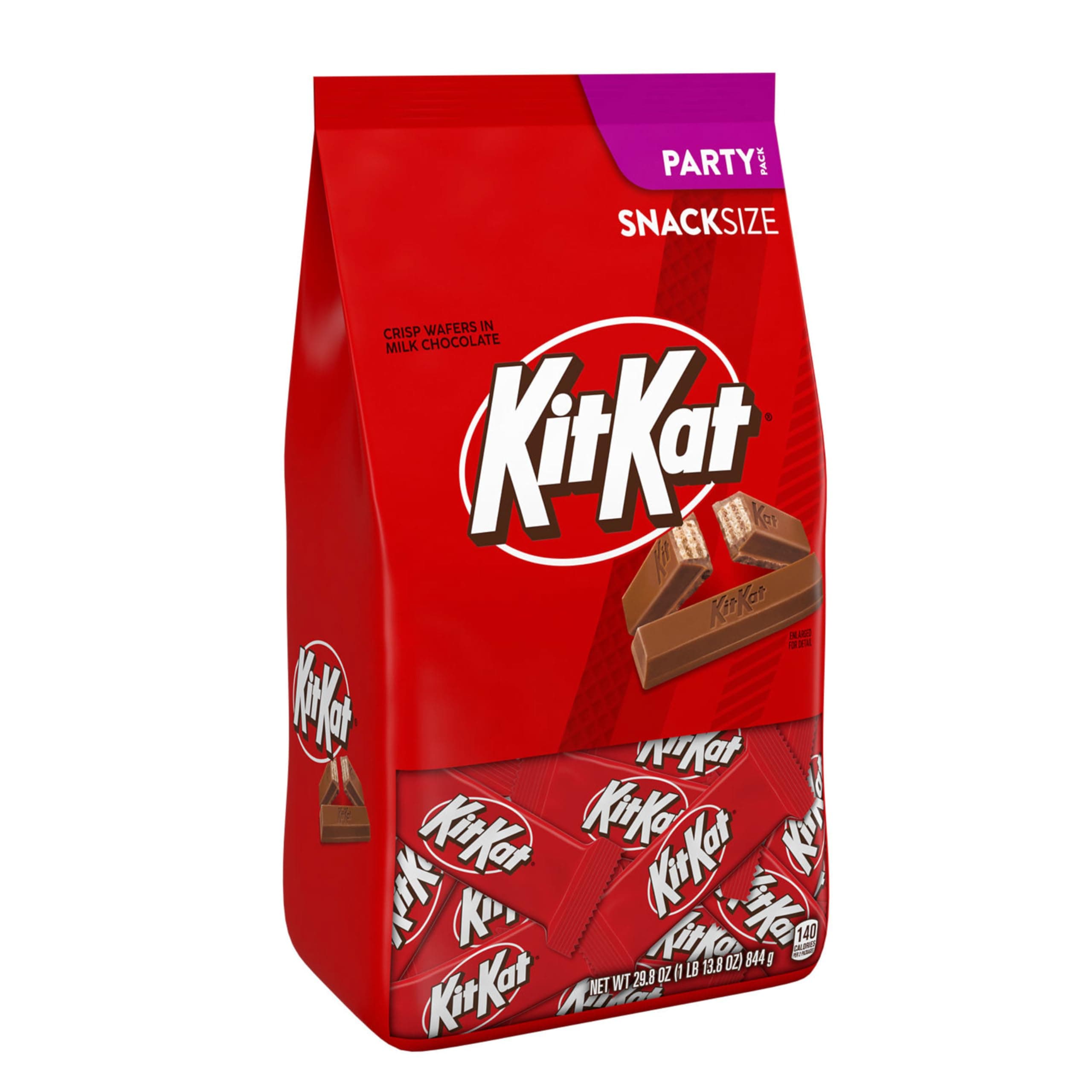 KIT KAT Milk Chocolate Wafer Snack Size, Candy Party Pack, 29.8 oz thumbnail 4