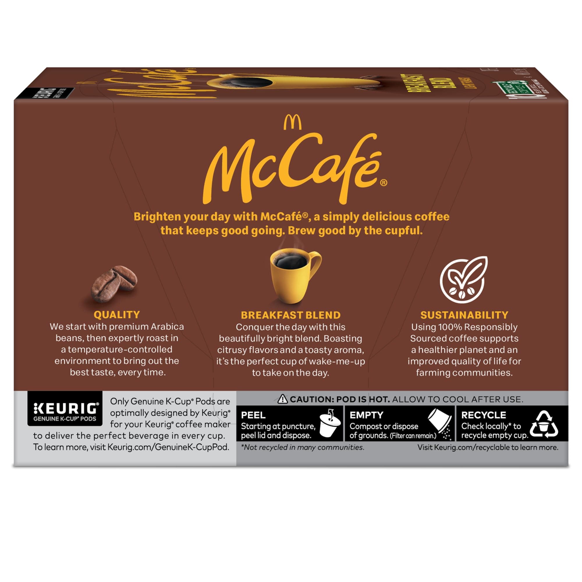 McCafe Breakfast Blend, Single Serve Coffee Keurig K-Cup Pods, Light Roast, 60 Count (6 Packs of 10) thumbnail 12