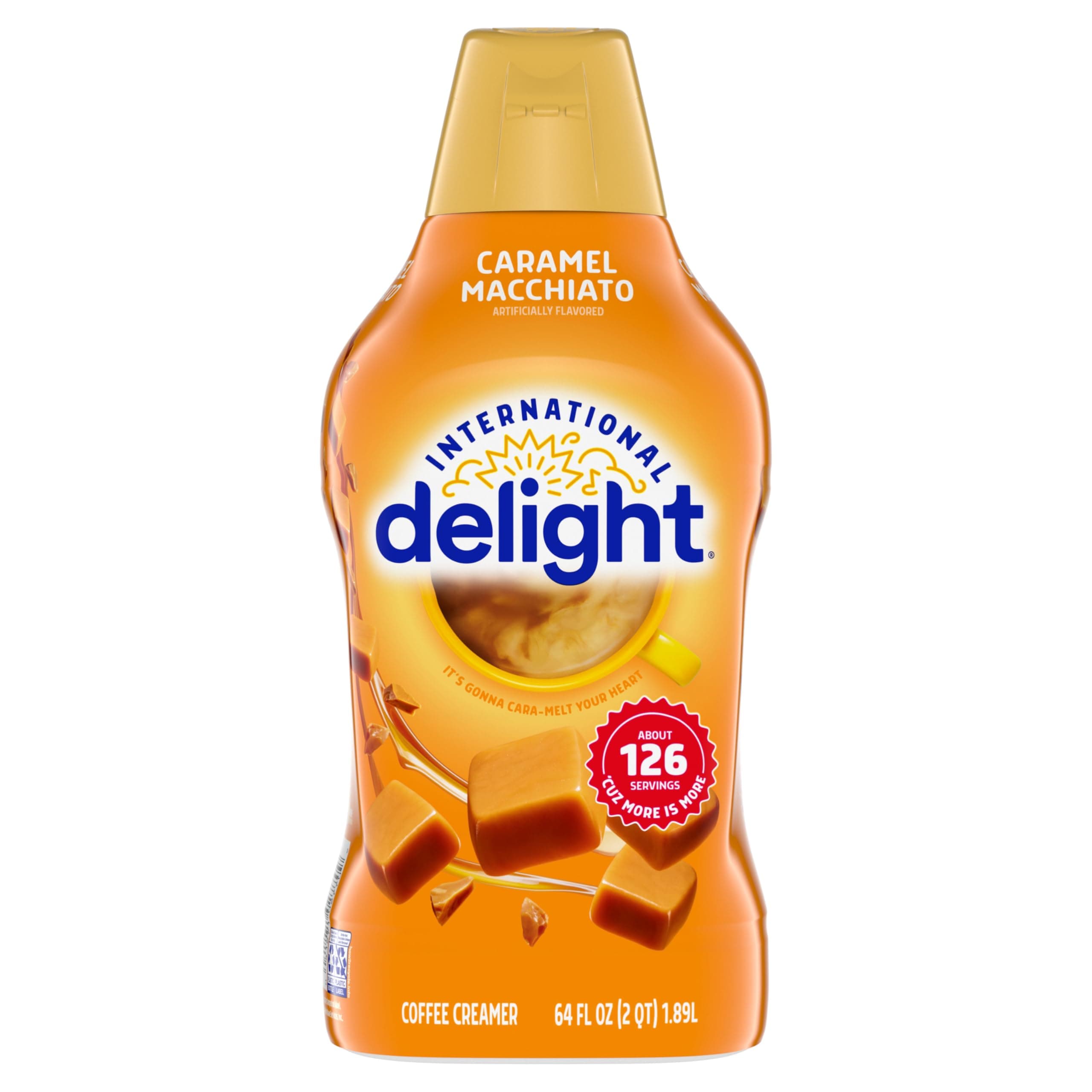 International Delight Coffee Creamer, Caramel Macchiato, Refrigerated Flavored Creamer, 64 FL OZ Bottle thumbnail 12
