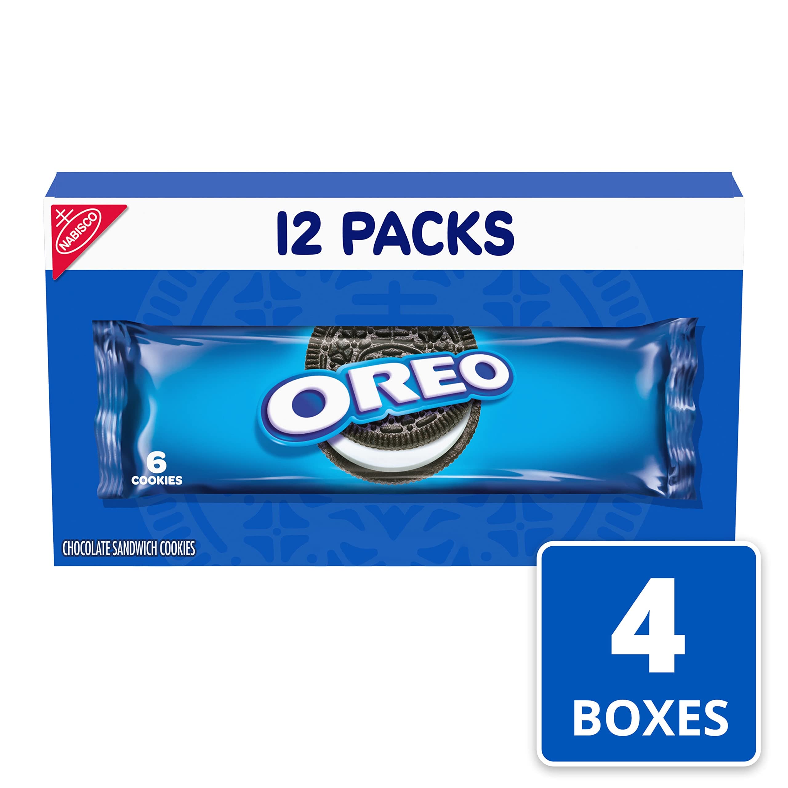 OREO Chocolate Sandwich Cookies, 48 Snack Packs (6 Cookies Per Pack, 4 Boxes) thumbnail 3
