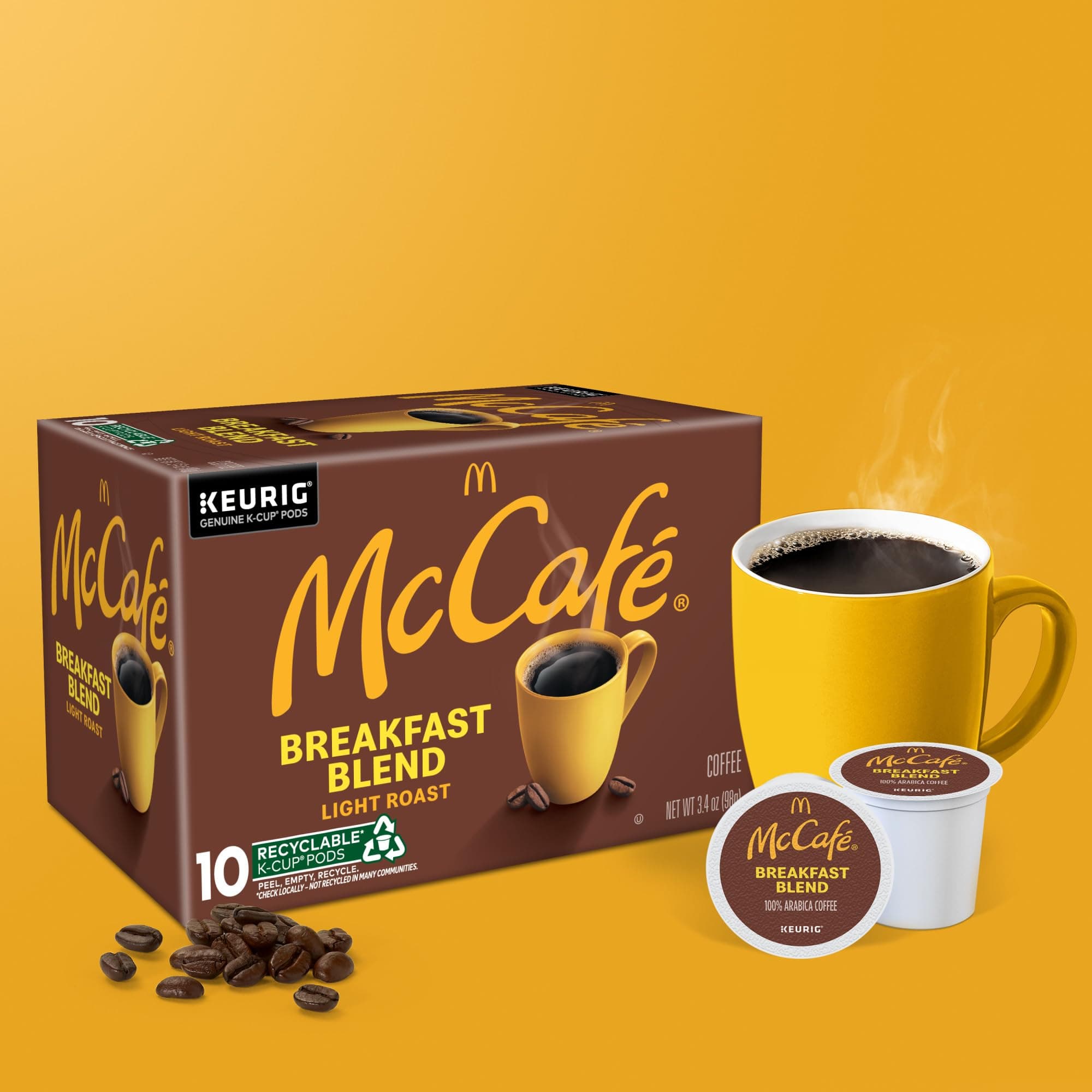 McCafe Breakfast Blend, Single Serve Coffee Keurig K-Cup Pods, Light Roast, 60 Count (6 Packs of 10) thumbnail 8