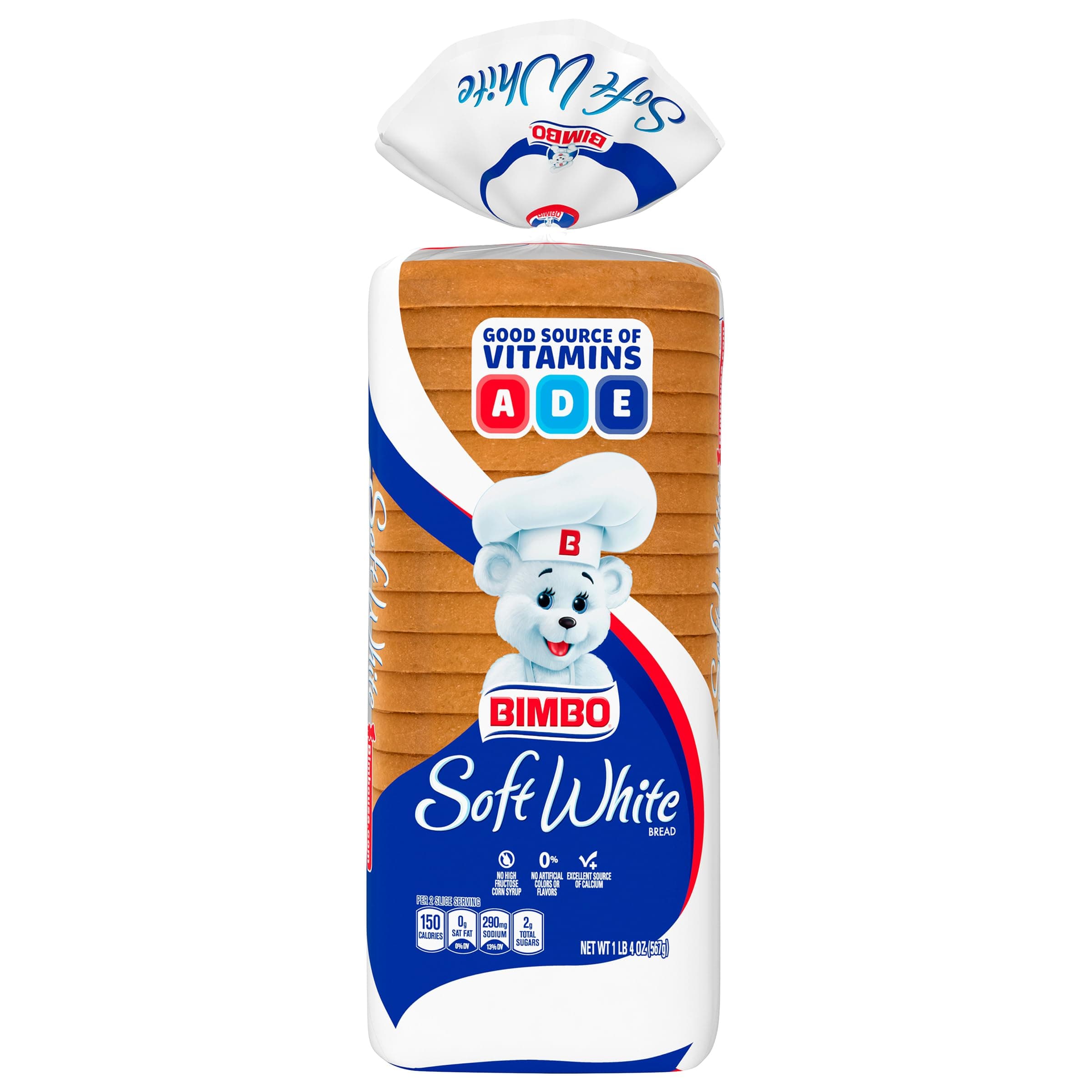 Bimbo Soft White Bread, White Bread, 20 oz Bag thumbnail 5