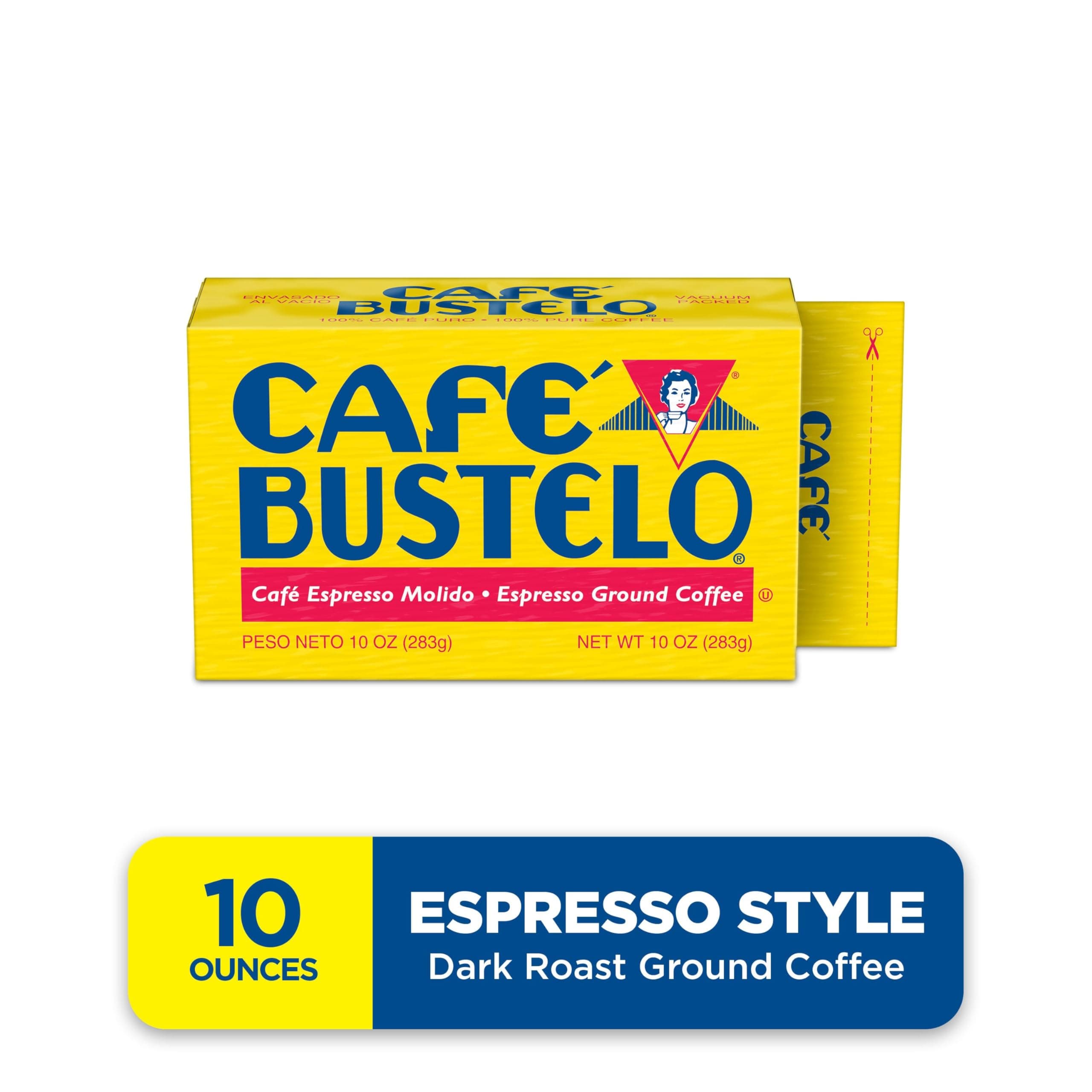 Café Bustelo, Espresso Style Dark Roast Ground Coffee, Vacuum-Packed 10 oz. Brick thumbnail 2
