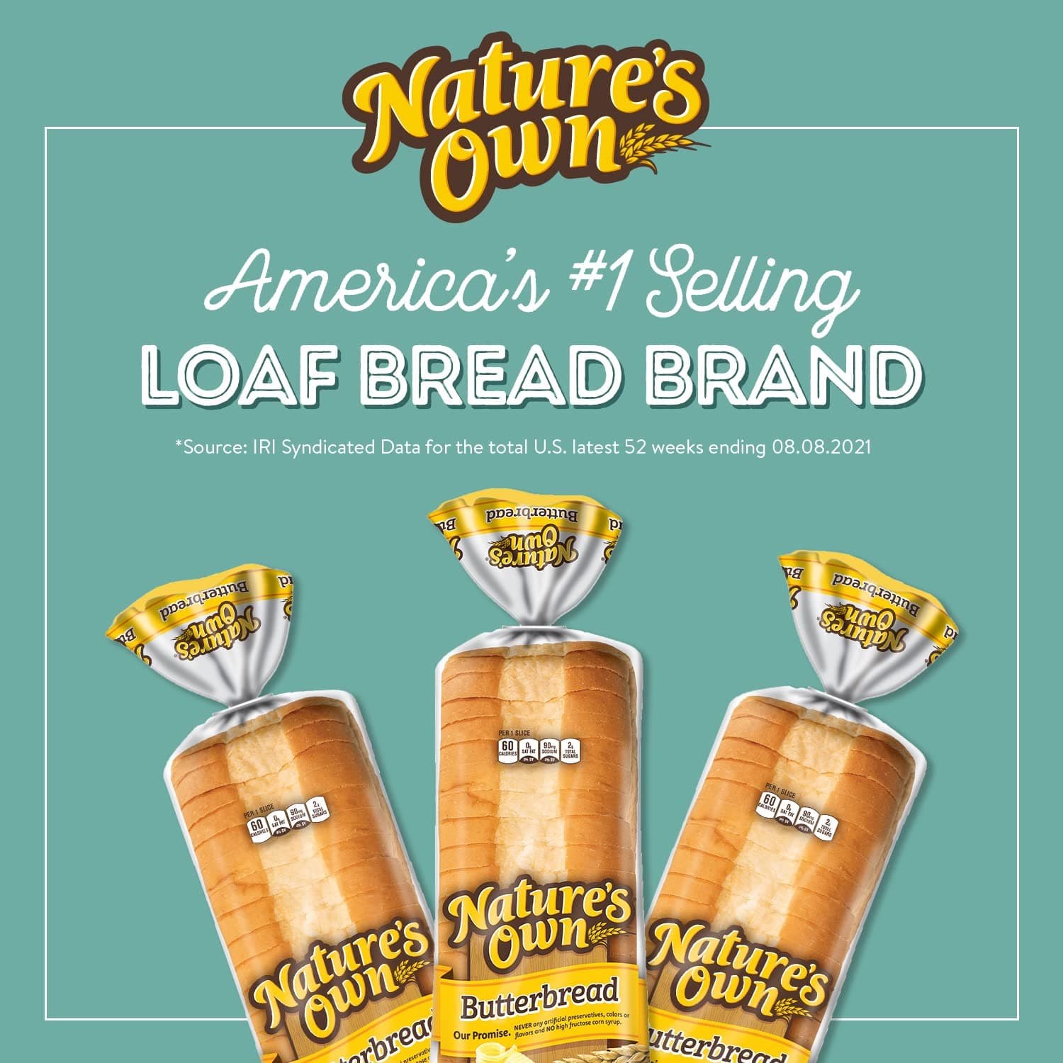 Nature's Own Butterbread, Sliced White Bread, 20 oz Loaf thumbnail 9