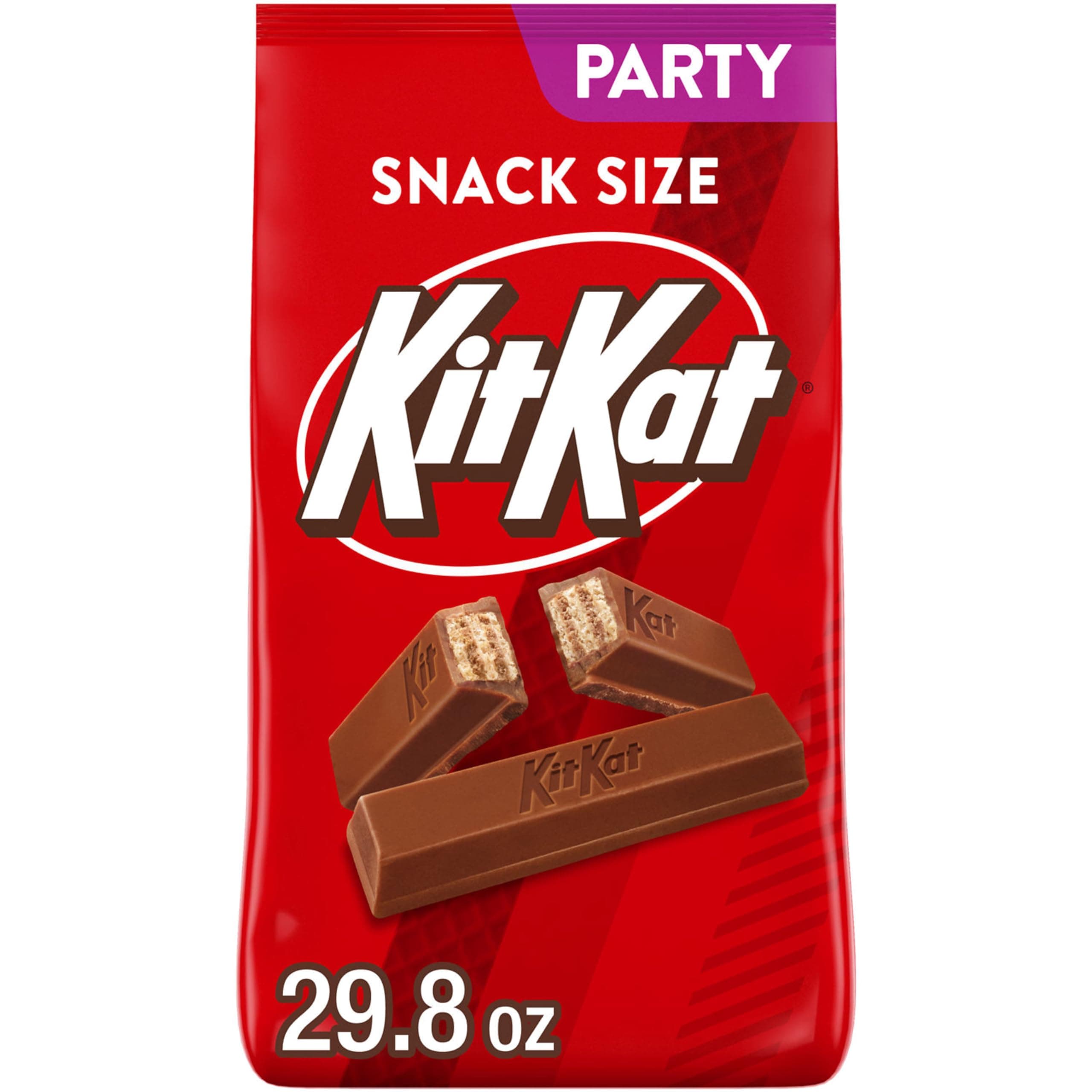 KIT KAT Milk Chocolate Wafer Snack Size, Candy Party Pack, 29.8 oz thumbnail 2
