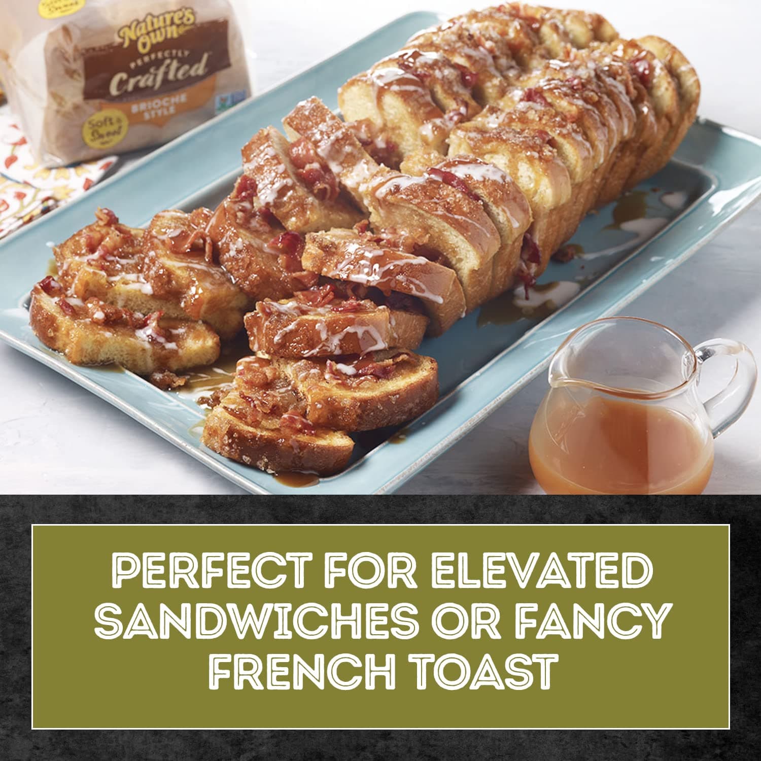 Nature's Own Perfectly Crafted Brioche Style Bread, Thick Sliced Non-GMO Brioche Bread, 22 oz Loaf thumbnail 5