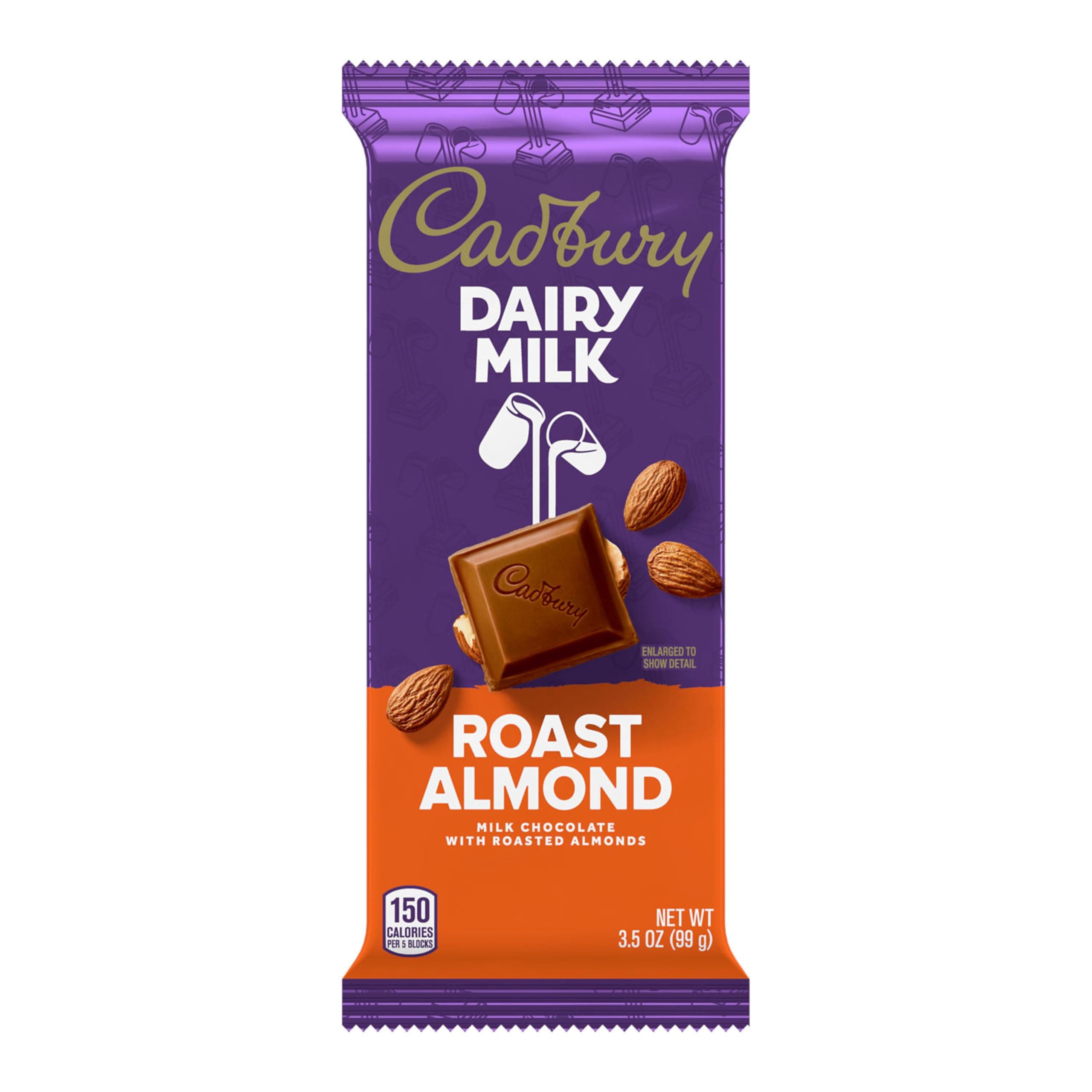 CADBURY DAIRY MILK Roast Almond Milk Chocolate Candy Bar, 3.5 oz thumbnail 4