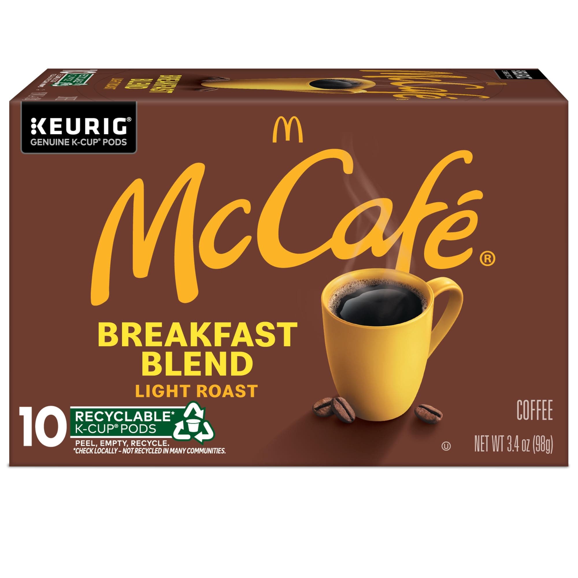 McCafe Breakfast Blend, Single Serve Coffee Keurig K-Cup Pods, Light Roast, 60 Count (6 Packs of 10) thumbnail 9