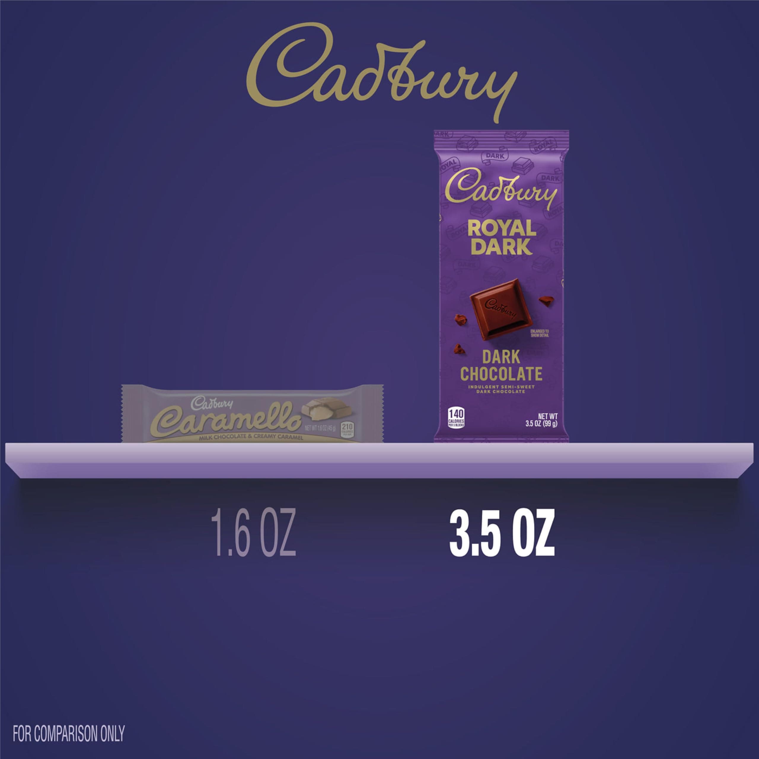 CADBURY ROYAL DARK Dark Chocolate Candy Bar, 3.5 Oz, 14 Count thumbnail 4