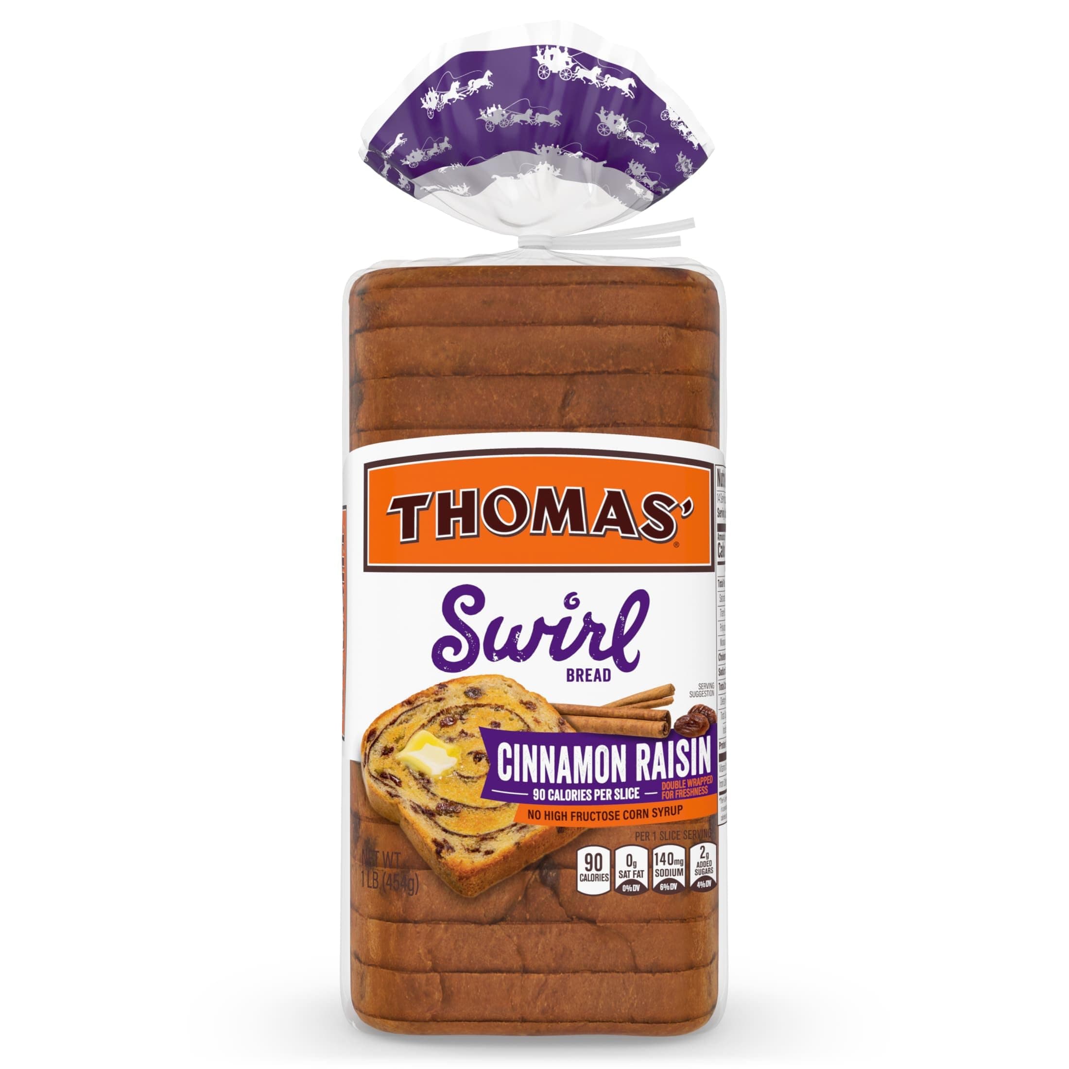 Thomas’ Cinnamon Raisin Swirl Bread, 16 Oz Cinnamon Raisin Bread Loaf thumbnail 9