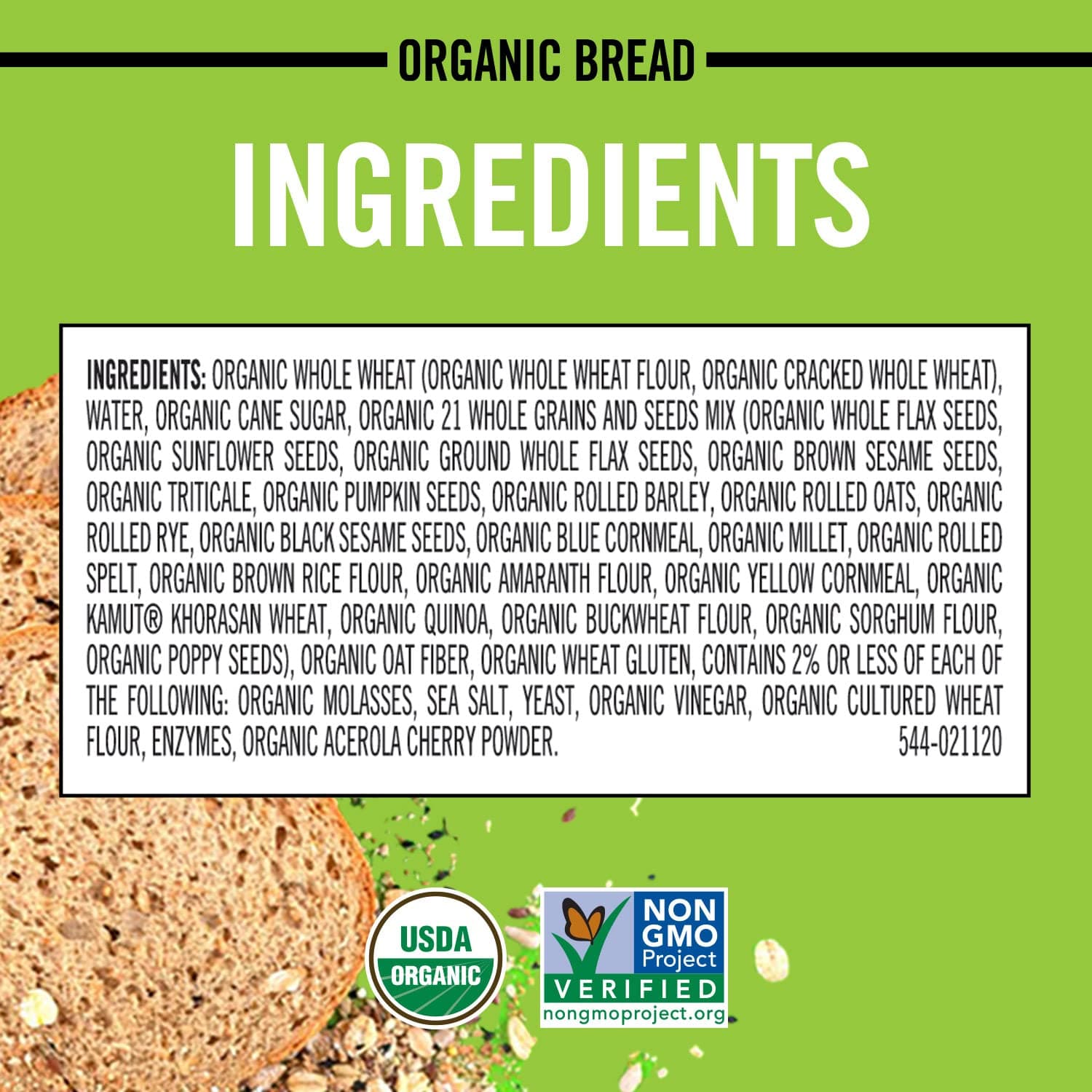 Dave's Killer Bread 21 Whole Grains & Seeds Thin-Sliced, Whole Grain Organic Bread, 20.5 oz Loaf thumbnail 11
