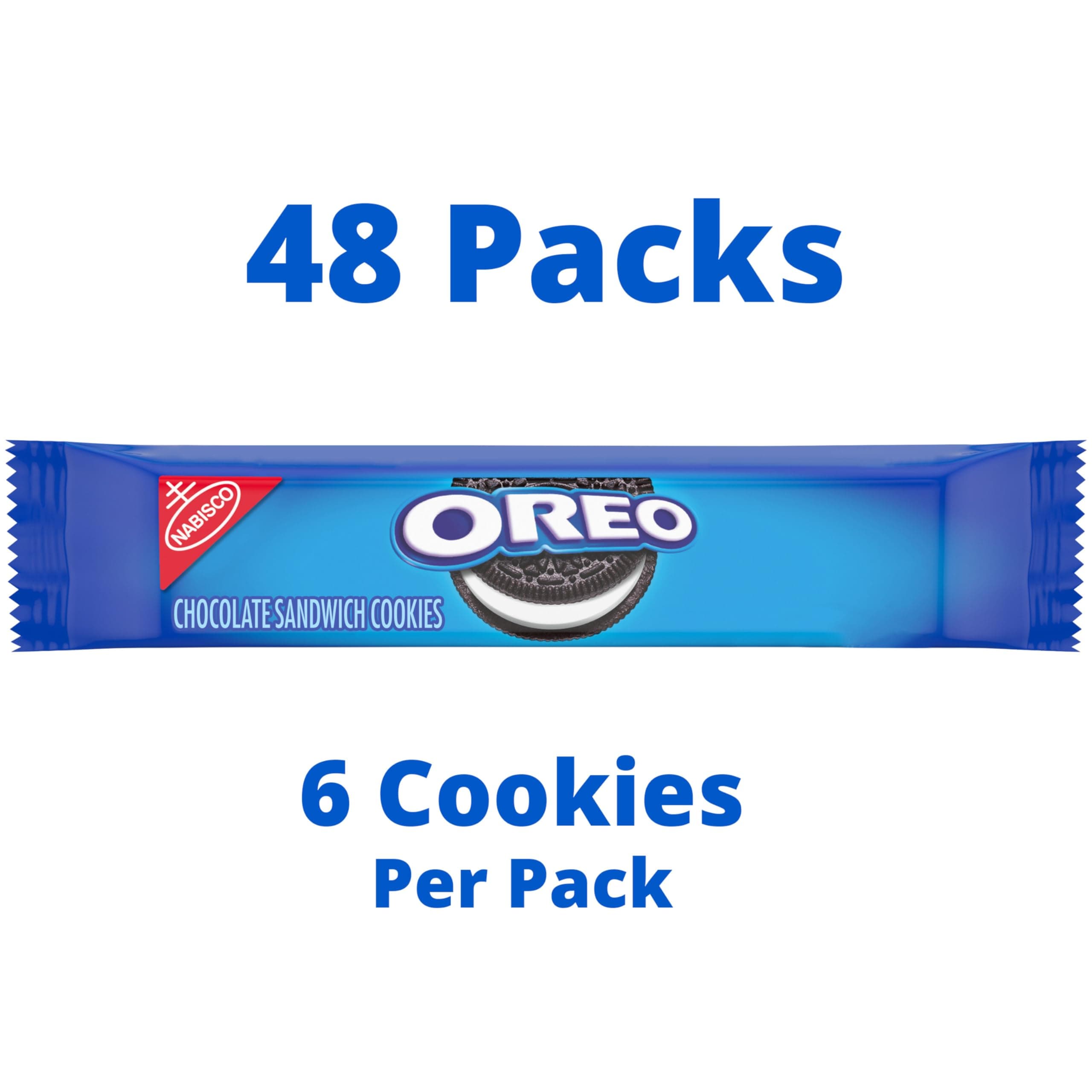 OREO Chocolate Sandwich Cookies, 48 Snack Packs (6 Cookies Per Pack, 4 Boxes) thumbnail 4