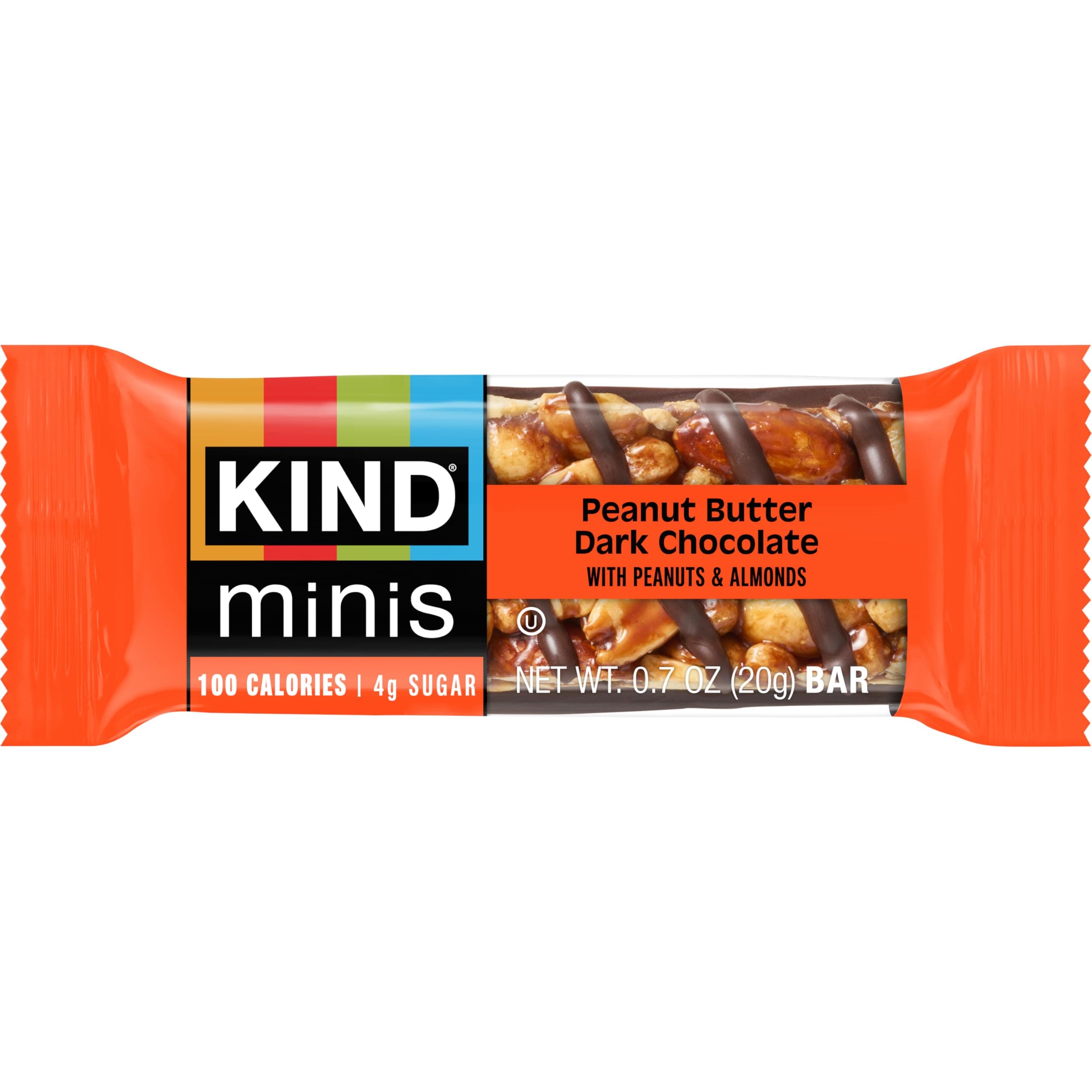 KIND Mini Snack Bars Variety Pack, Gluten Free, Low Sugar, Low Calorie Snacks, Dark Chocolate Nuts & Sea Salt, Peanut Butter Dark Chocolate, Caramel Almond & Sea Salt, 30 Count thumbnail 6