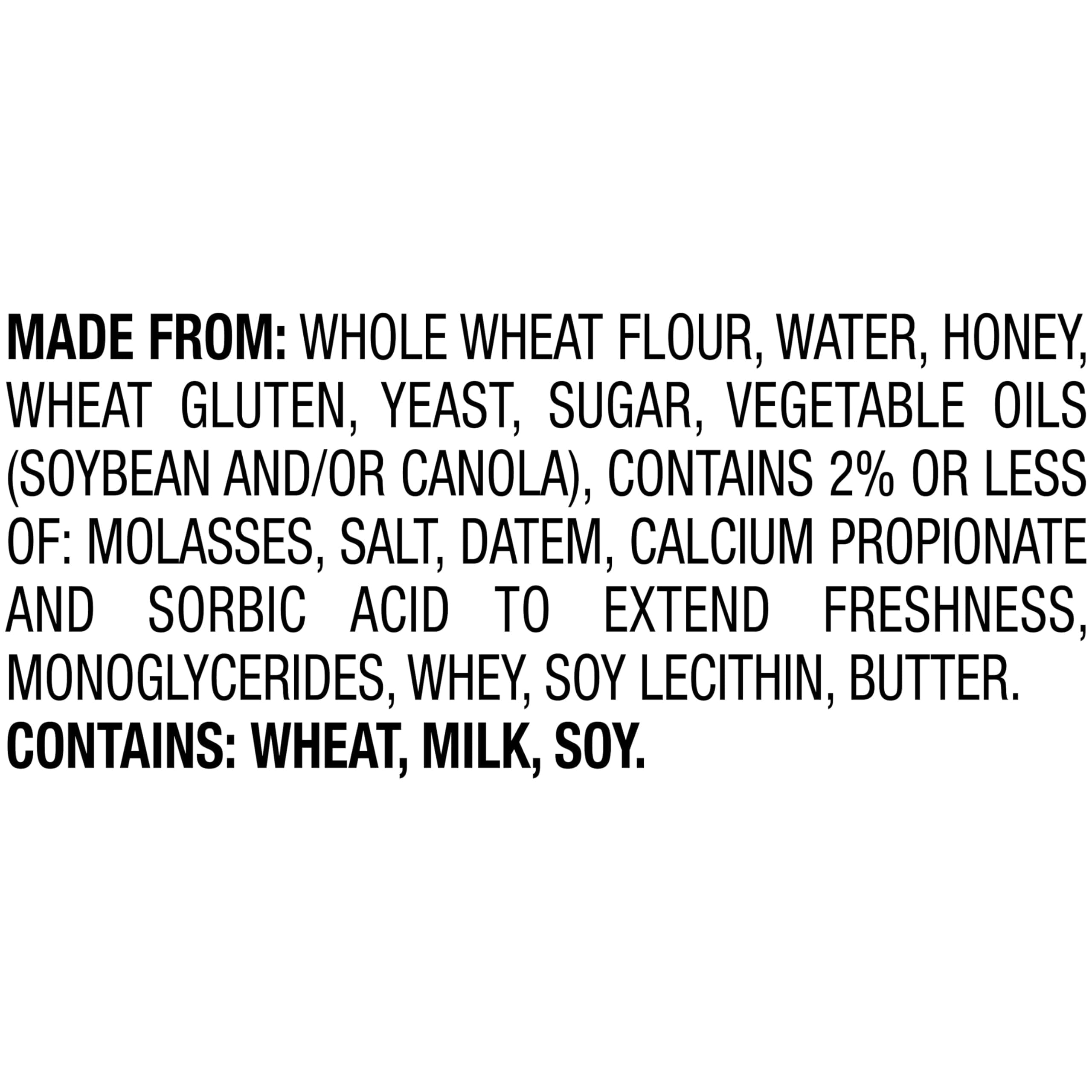 Pepperidge Farm Whole Grain Honey Wheat Bread, 24 Oz Loaf thumbnail 3