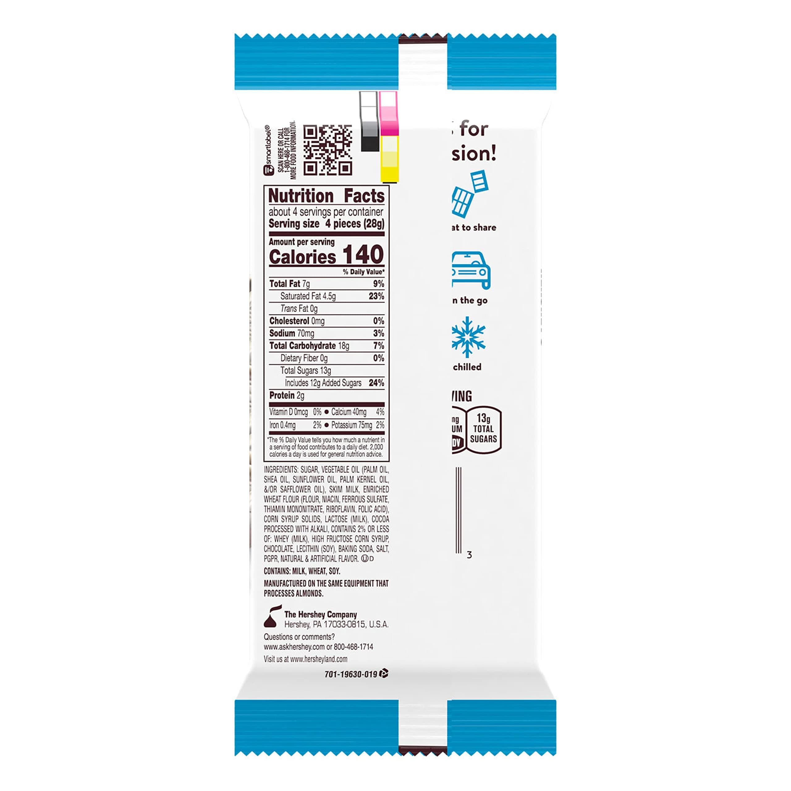 HERSHEY'S Cookies 'n' Creme XL, Candy Bar, 4 oz (16 Pieces) thumbnail 2