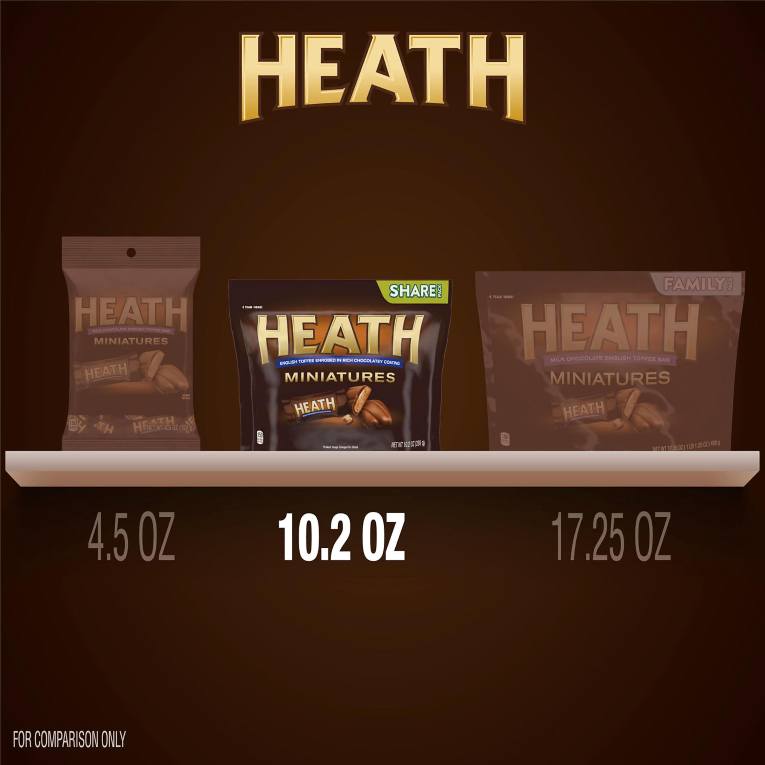 HEATH Miniatures Chocolatey English Toffee Candy Share Pack, 10.2 oz thumbnail 4