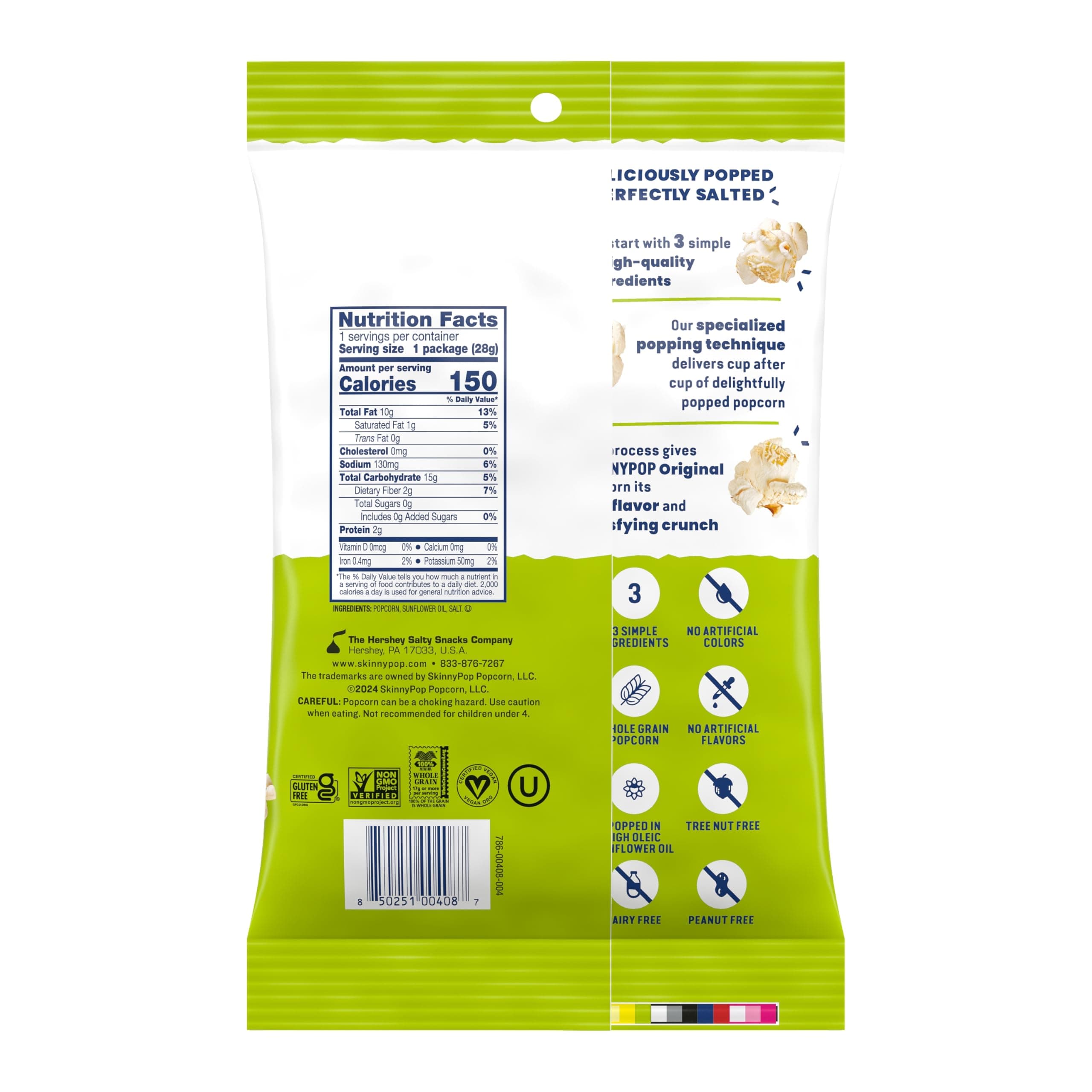 SkinnyPop Skinny Pop Popcorn 0.65oz - Pack of 12 thumbnail 2