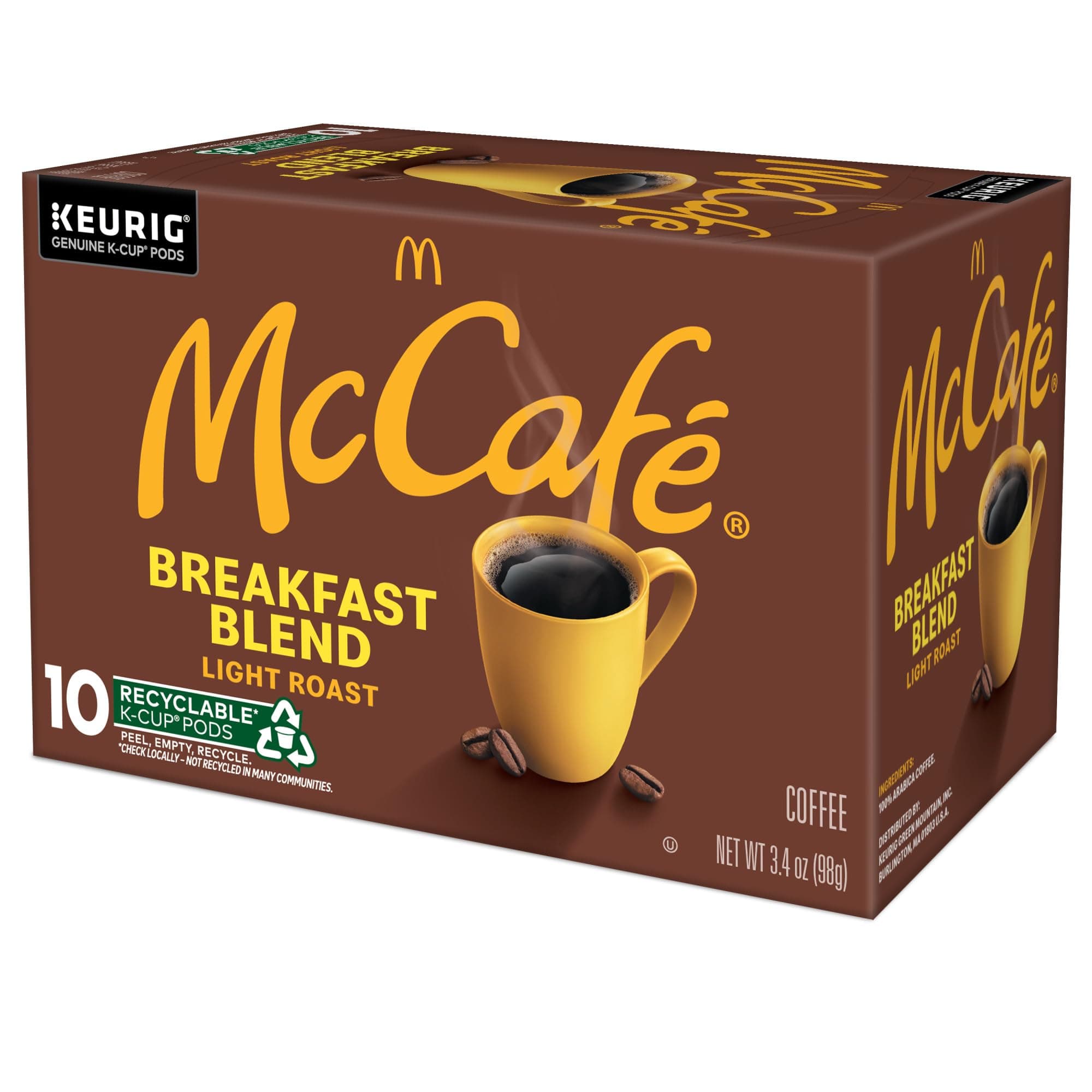 McCafe Breakfast Blend, Single Serve Coffee Keurig K-Cup Pods, Light Roast, 60 Count (6 Packs of 10) thumbnail 11