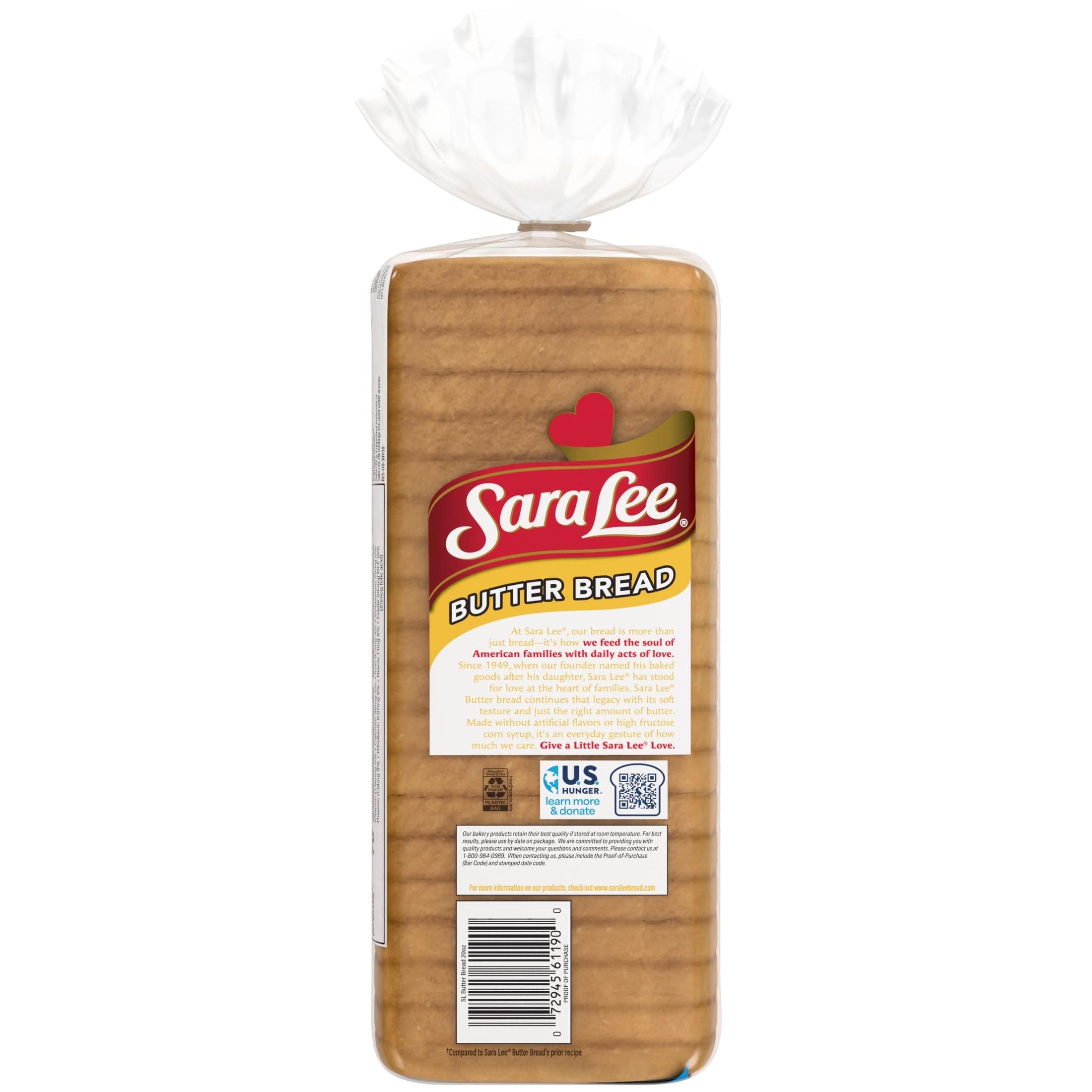 Sara Lee Butter Bread Sandwich Bread, 20 Oz Loaf of Butter Bread With No Artificial Colors or Flavors thumbnail 7