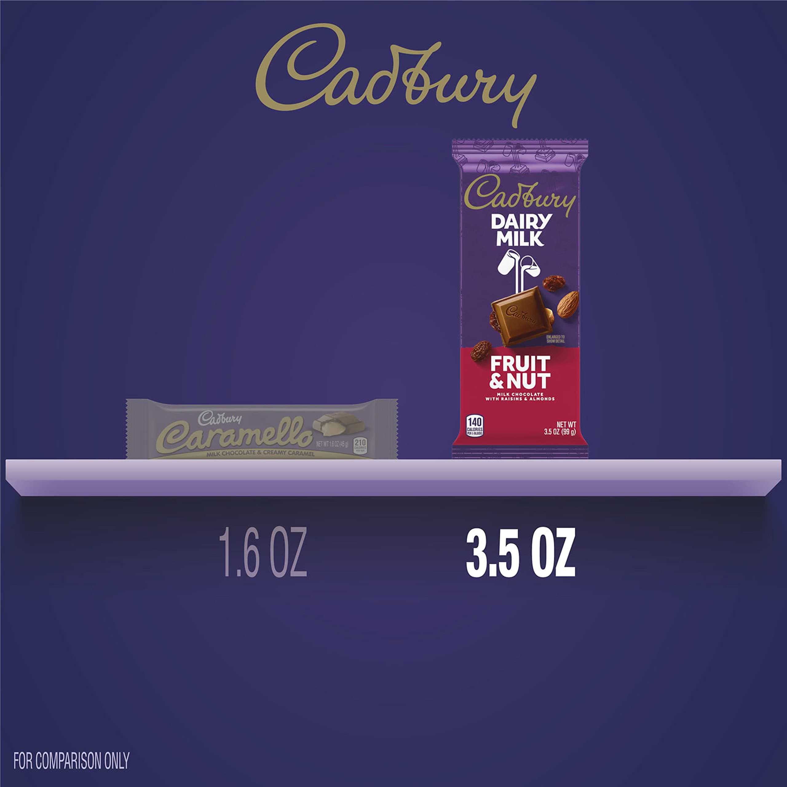 CADBURY DAIRY MILK Fruit & Nut Milk Chocolate Candy Bar, 3.5 oz thumbnail 7